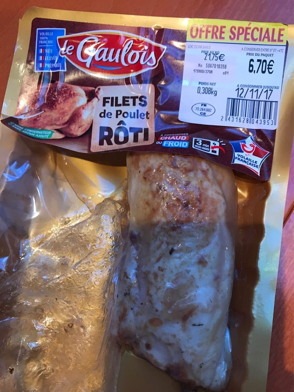 Le Gaulois Filet de poulet rôti packshot