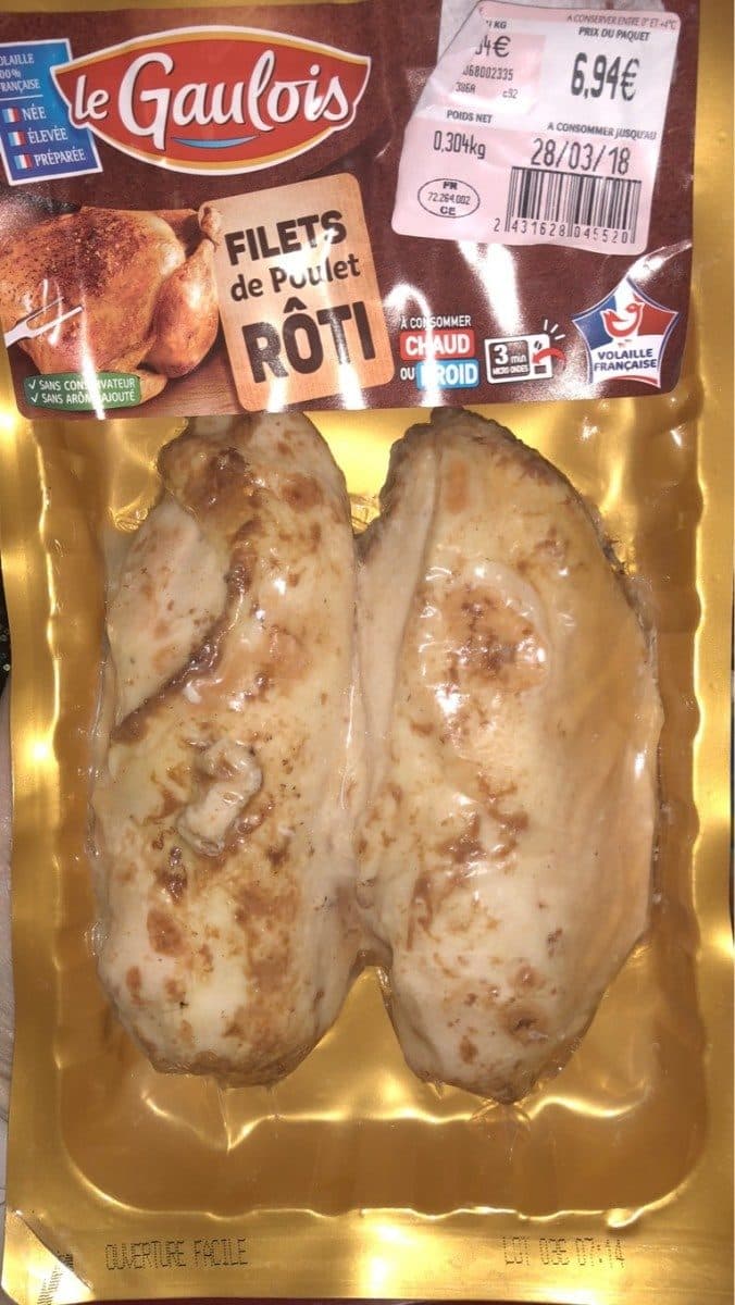 Le Gaulois Filets de poulet rôti packshot