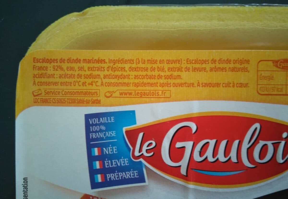 Le Gaulois Escalope de dinde extra tendre packshot
