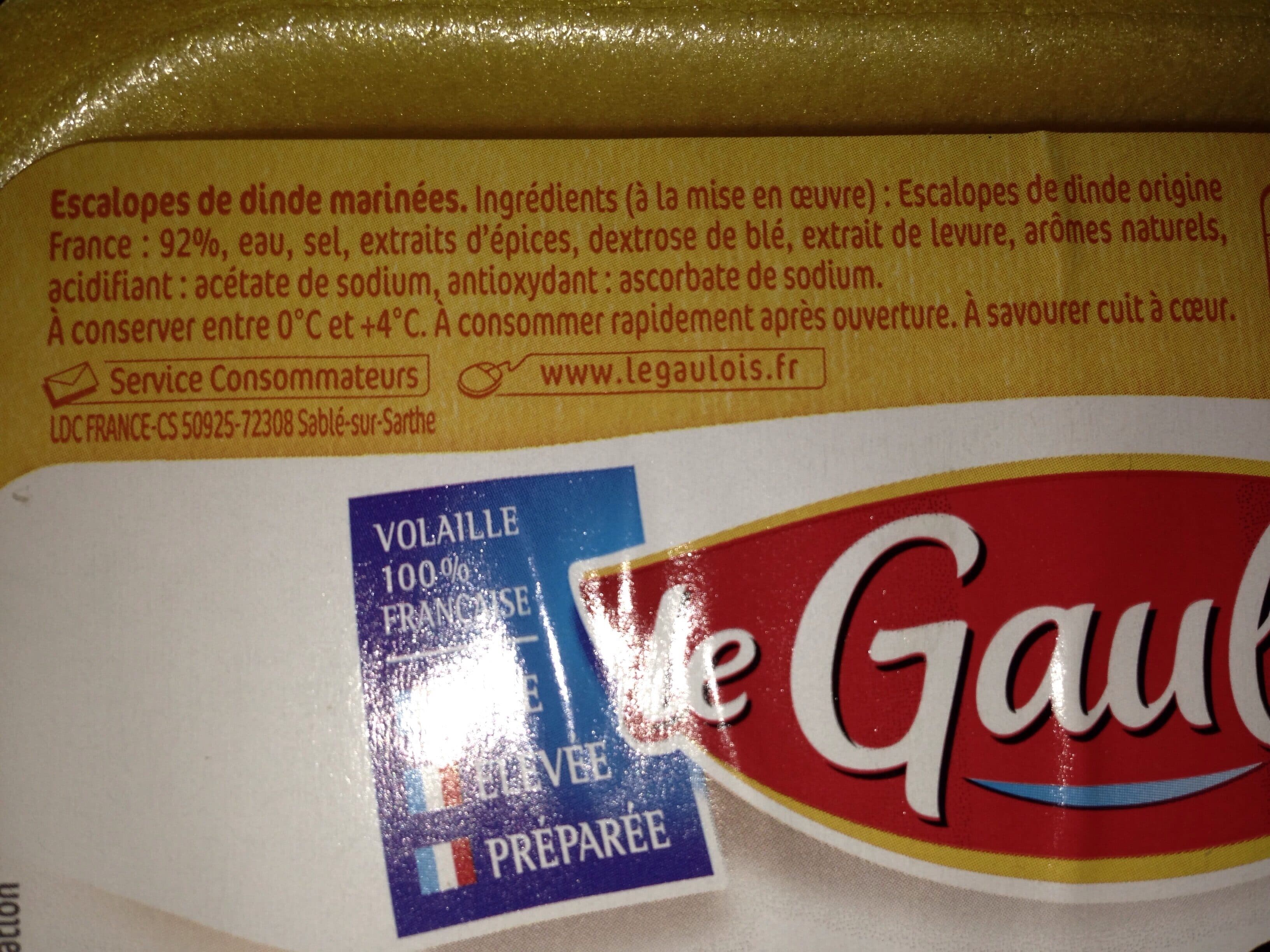 Le gaulois Escalope de dinde packshot