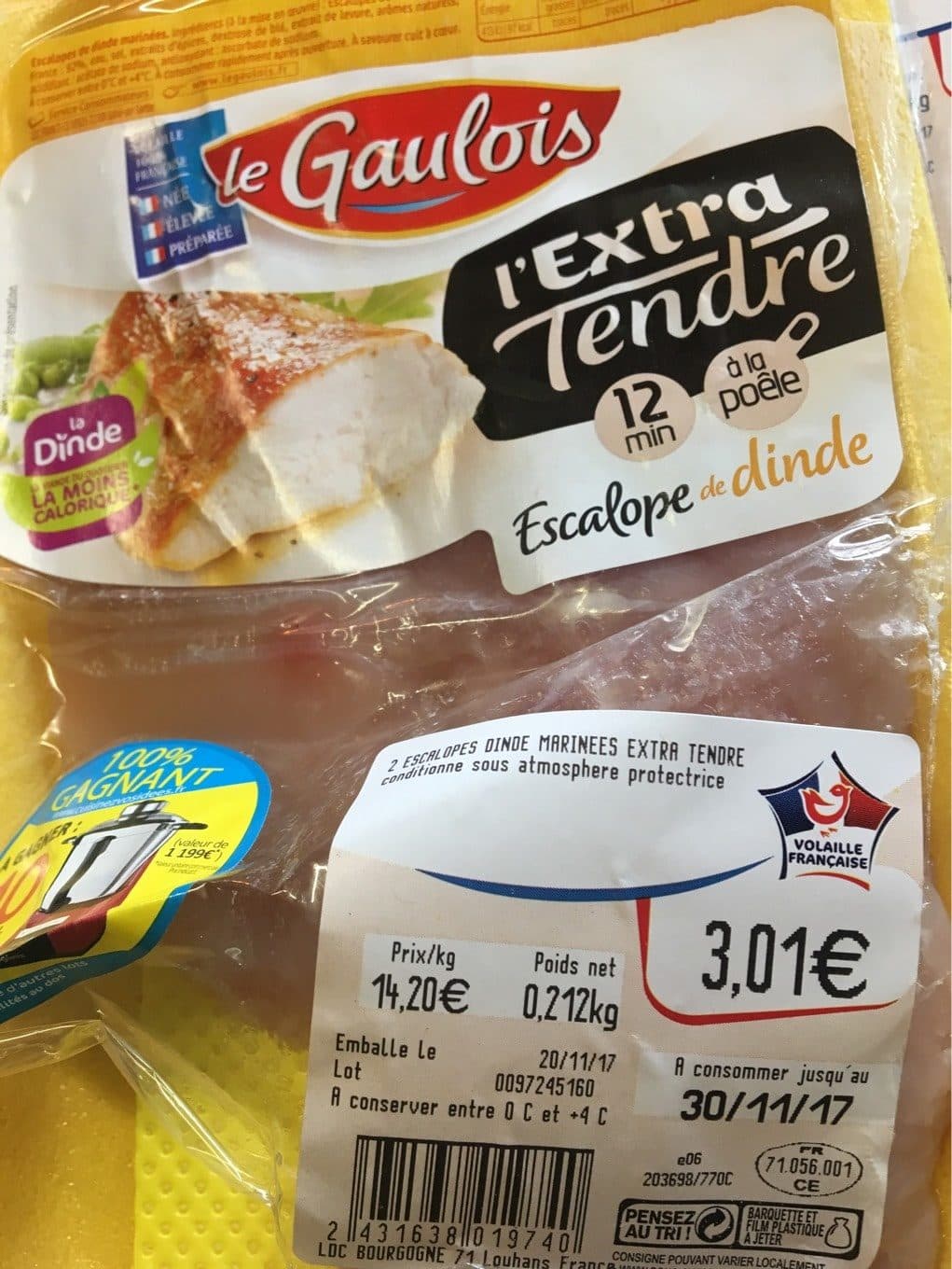 Le Gaulois Escalope de dinde packshot