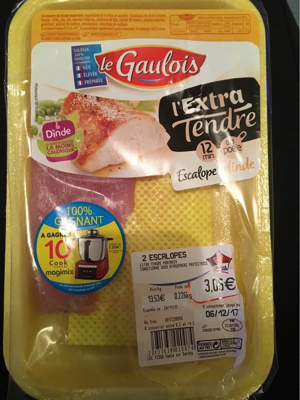 Le Gaulois L’extra tendre - Escalope de dinde packshot