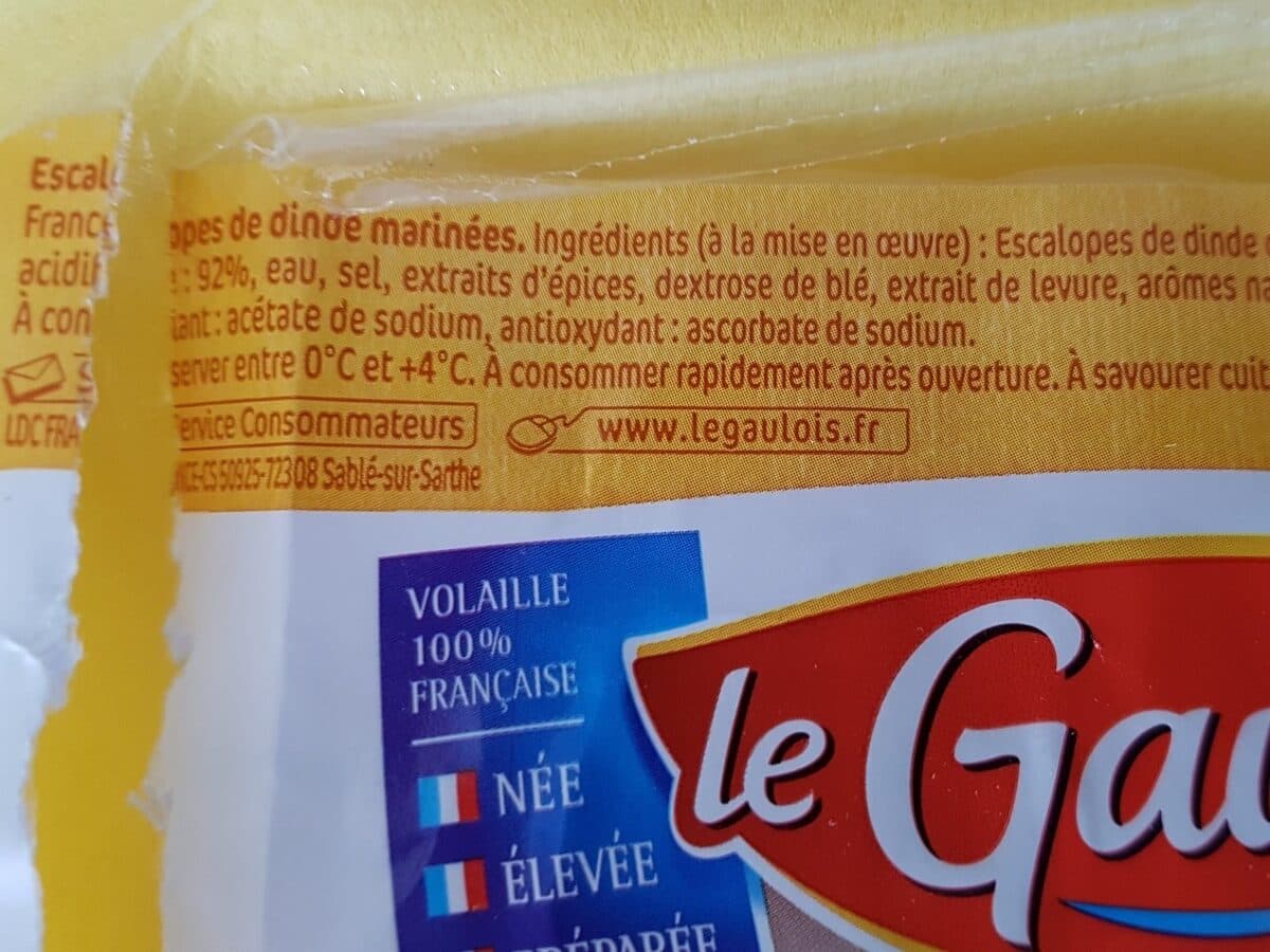 Le Gaulois escalopes de dinde packshot