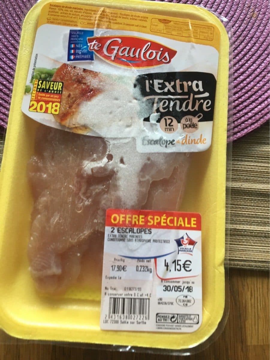 Le Gaulois Escalope de dinde packshot