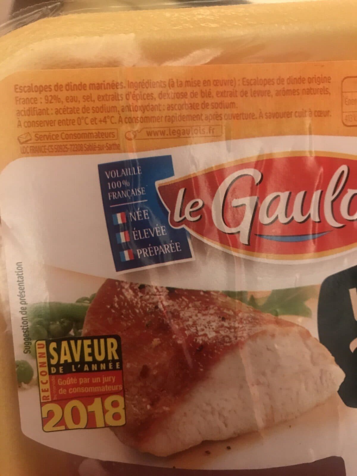 Le Gaulois Escalope de dinde packshot