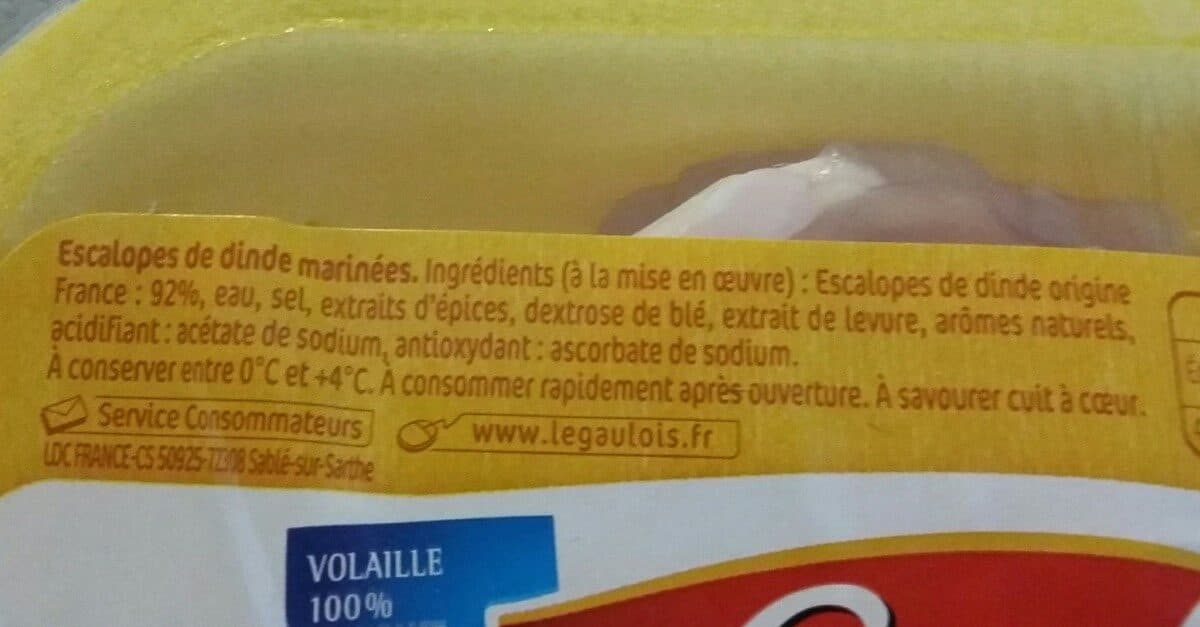 Le Gaulois Escalope de dînde packshot