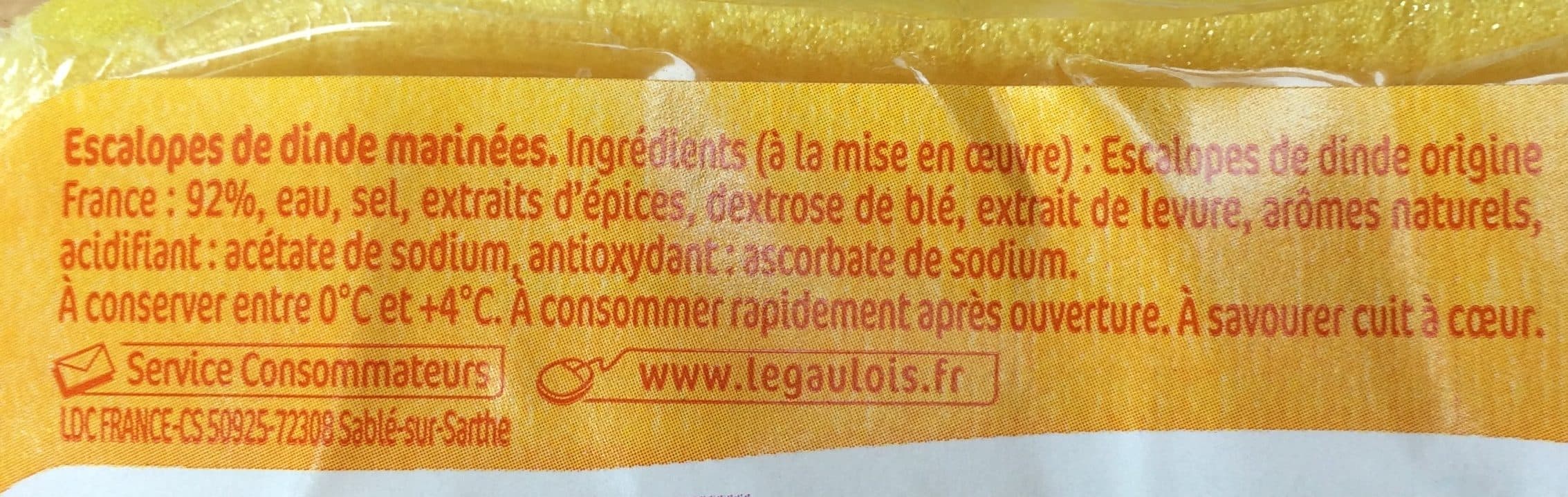 Le Gaulois Extra tendre - Escalope de dinde packshot