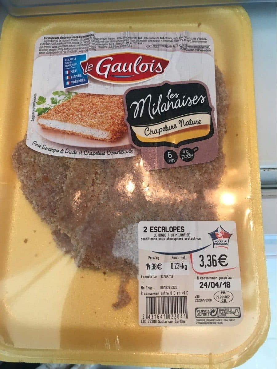 Le Gaulois Fines escalopes de dinde et chapelure croustillante packshot