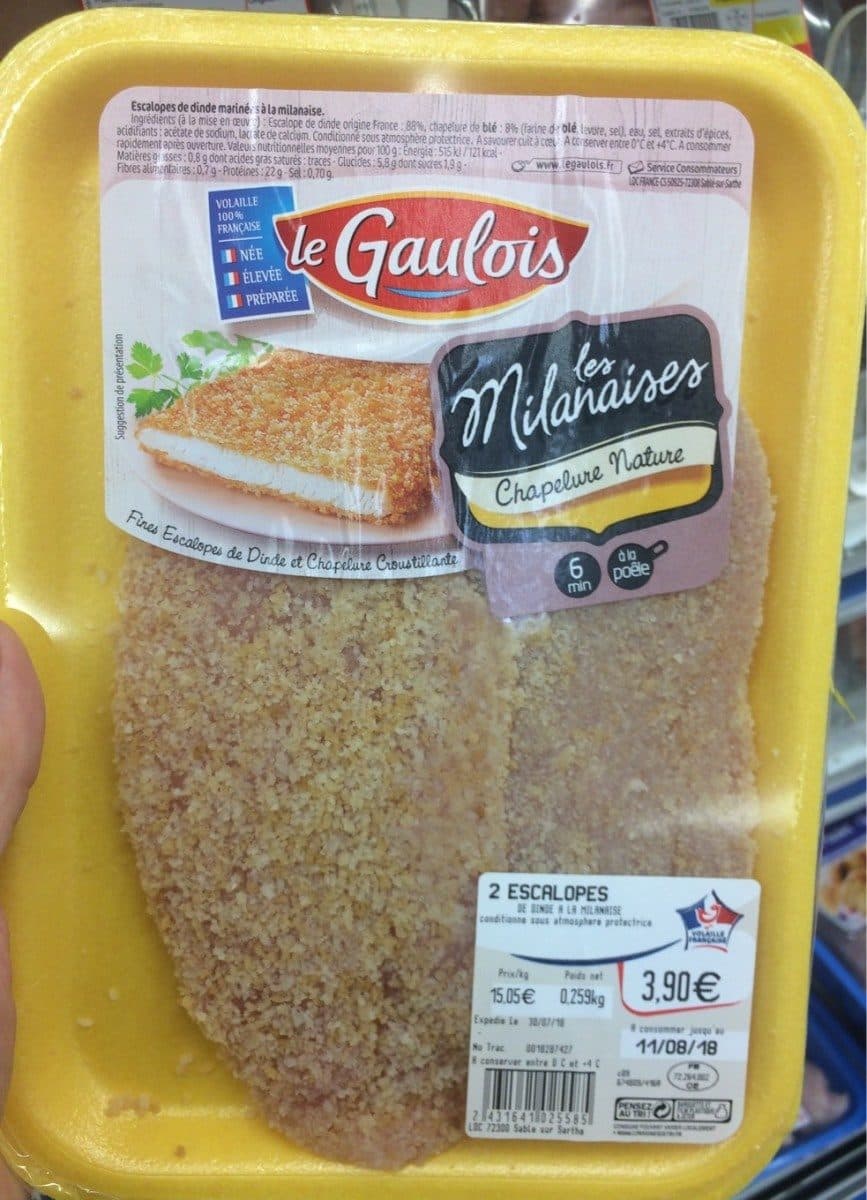 Le Gaulois Escalope milanaise packshot
