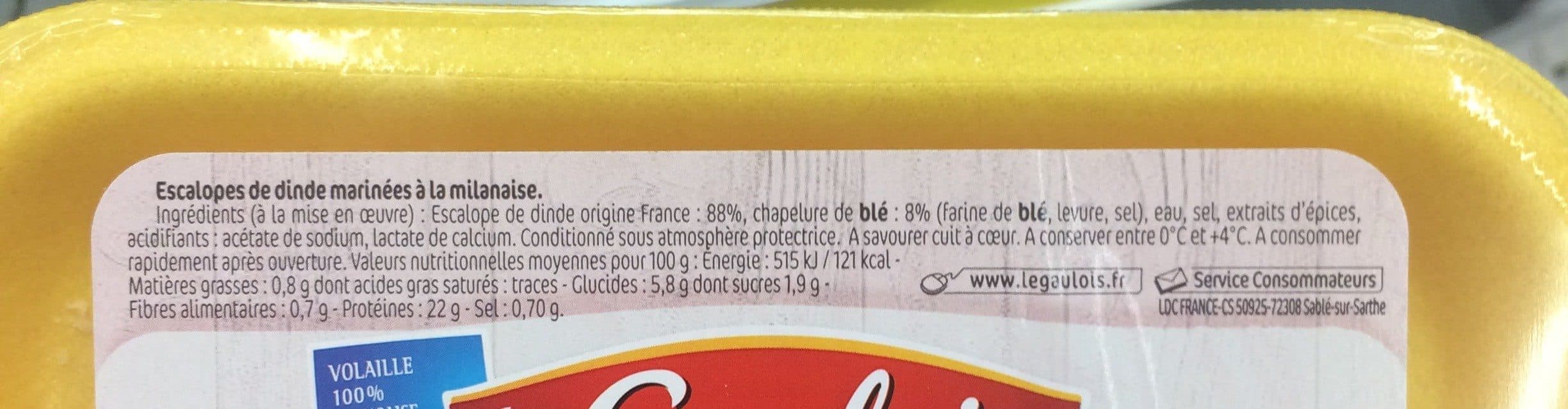 Le Gaulois Escalope milanaise packshot