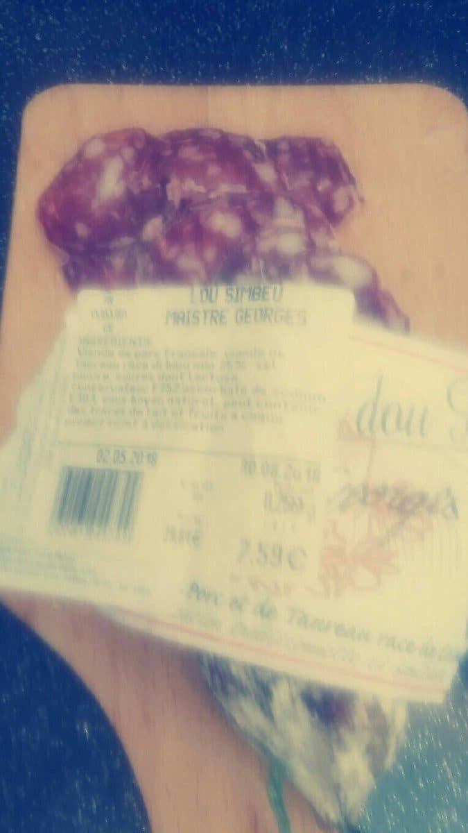 Open Food Facts Saucisson taureau packshot