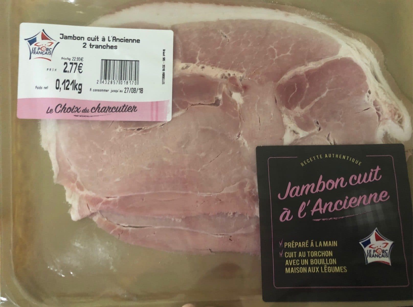 Open Food Facts Jambon cuit à l'ancienne packshot