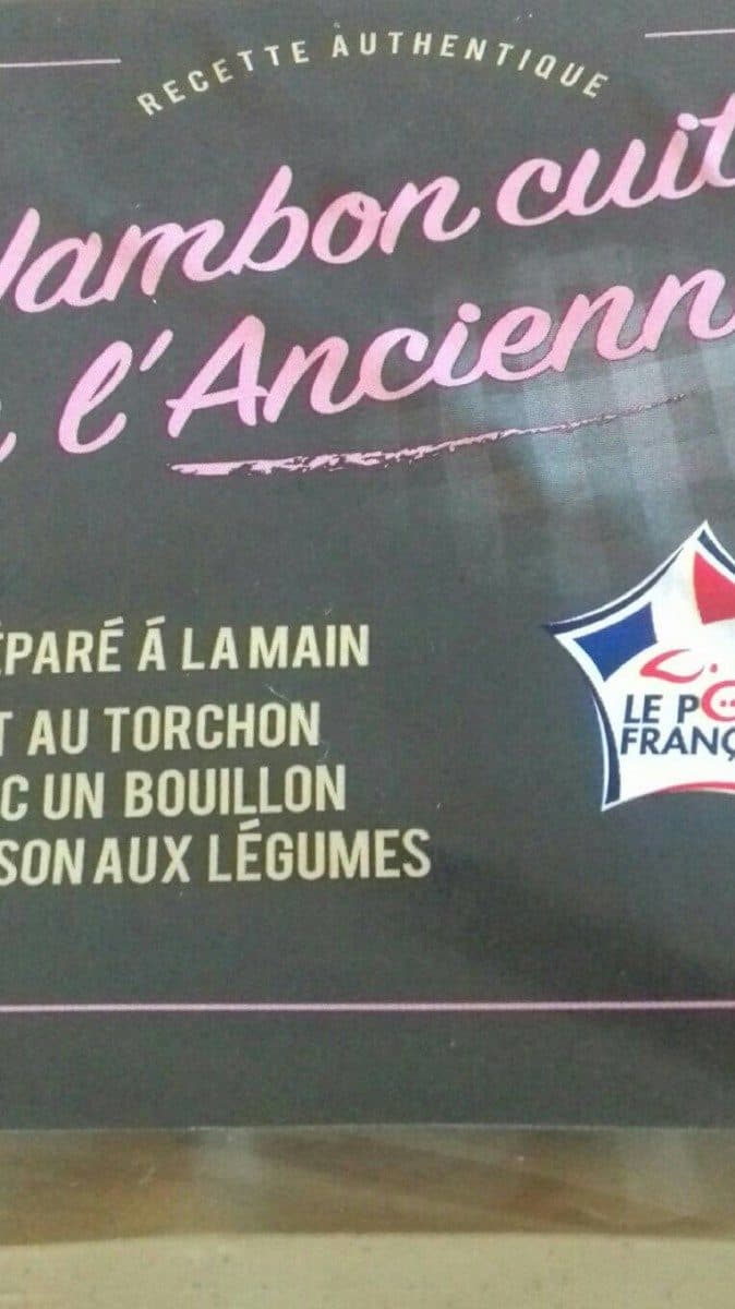 Open Food Facts Jambon Cuit À l'Ancienne packshot
