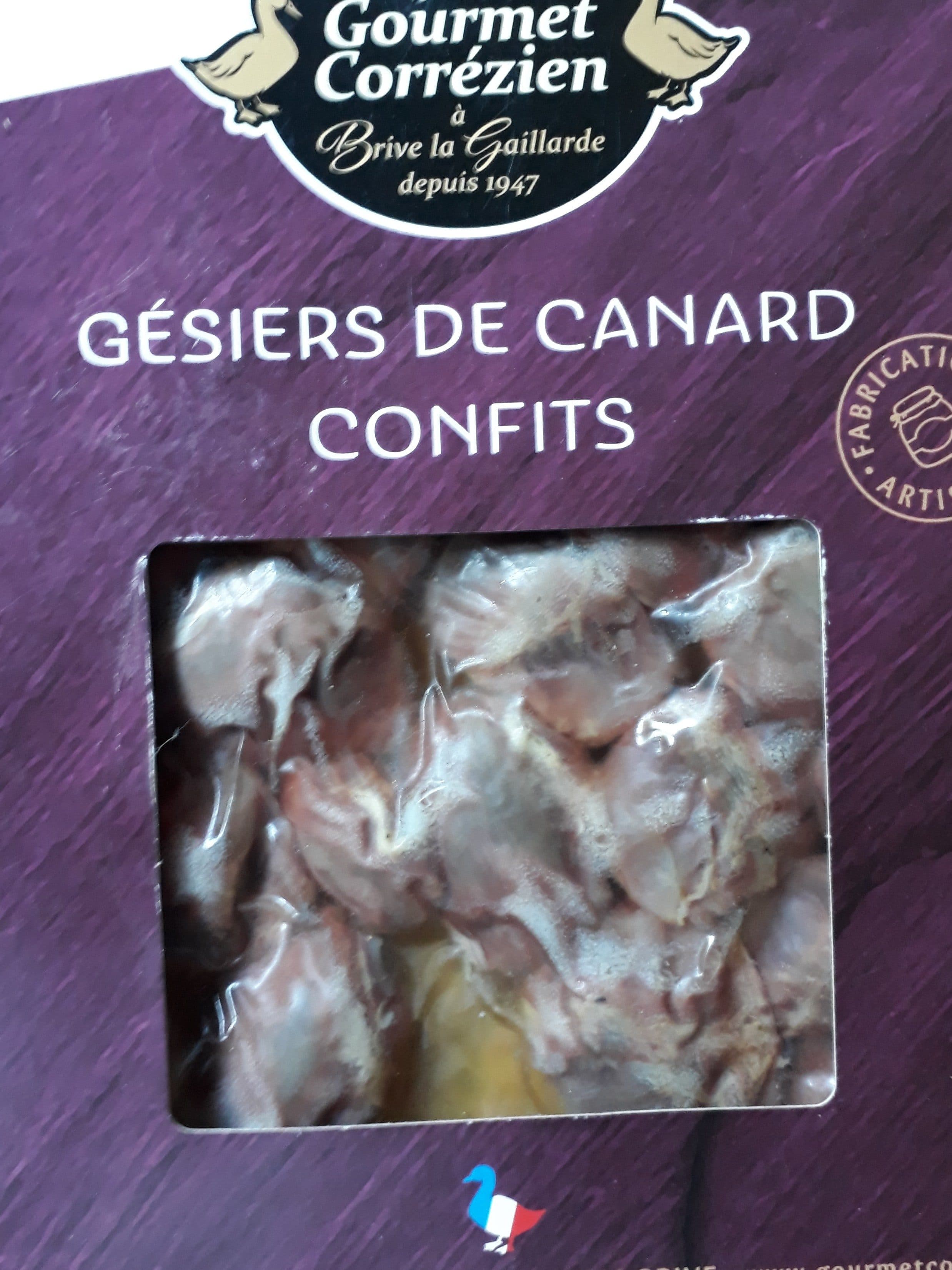 gourmet correzien gesier de canard confits packshot