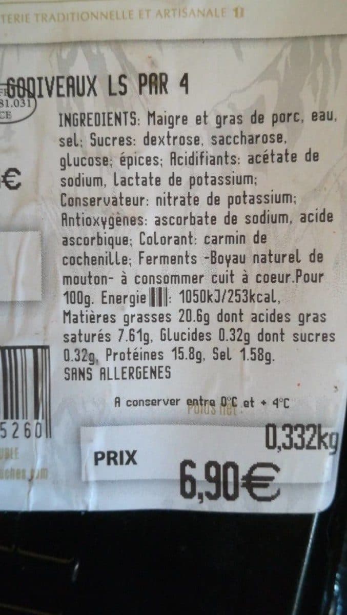 Open Food Facts Godiveaux packshot