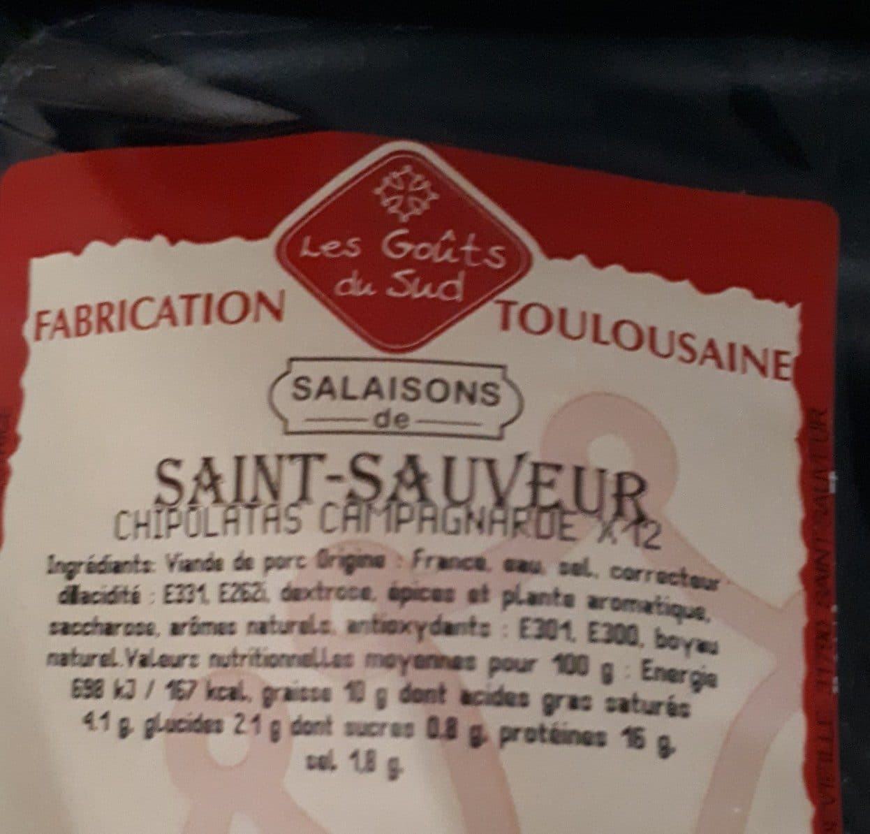 Open Food Facts Saucisse saint sauveur packshot