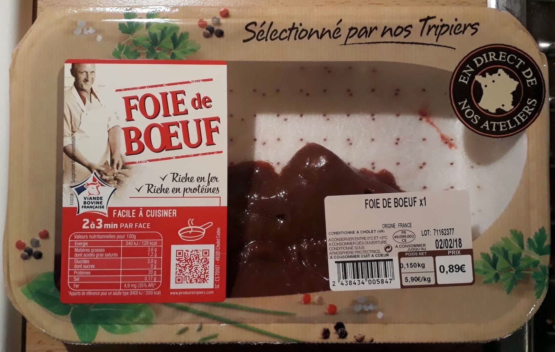 Sans marque Foie de bœuf packshot