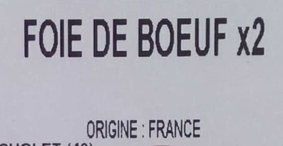Sans marque Foie de bœuf packshot