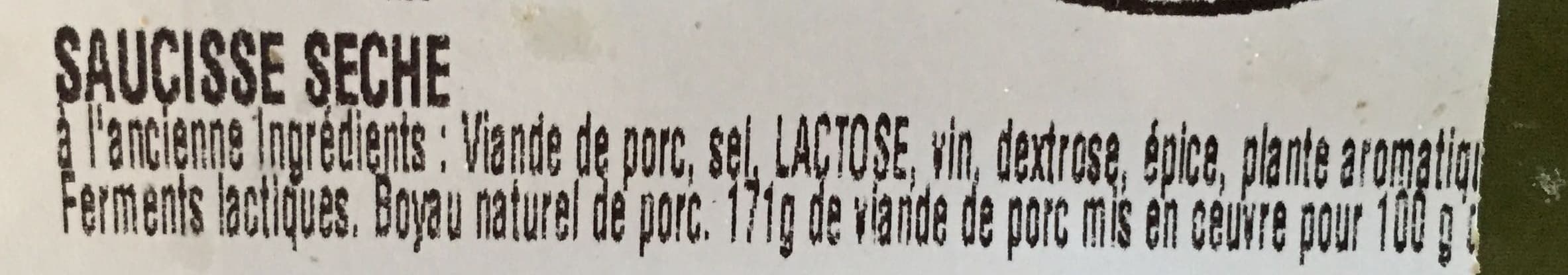 Sans marque Saucisse artisanale d'Ardèche packshot