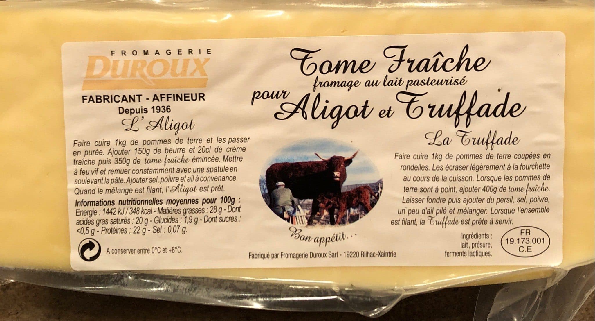 Duroux Tome fraiche packshot