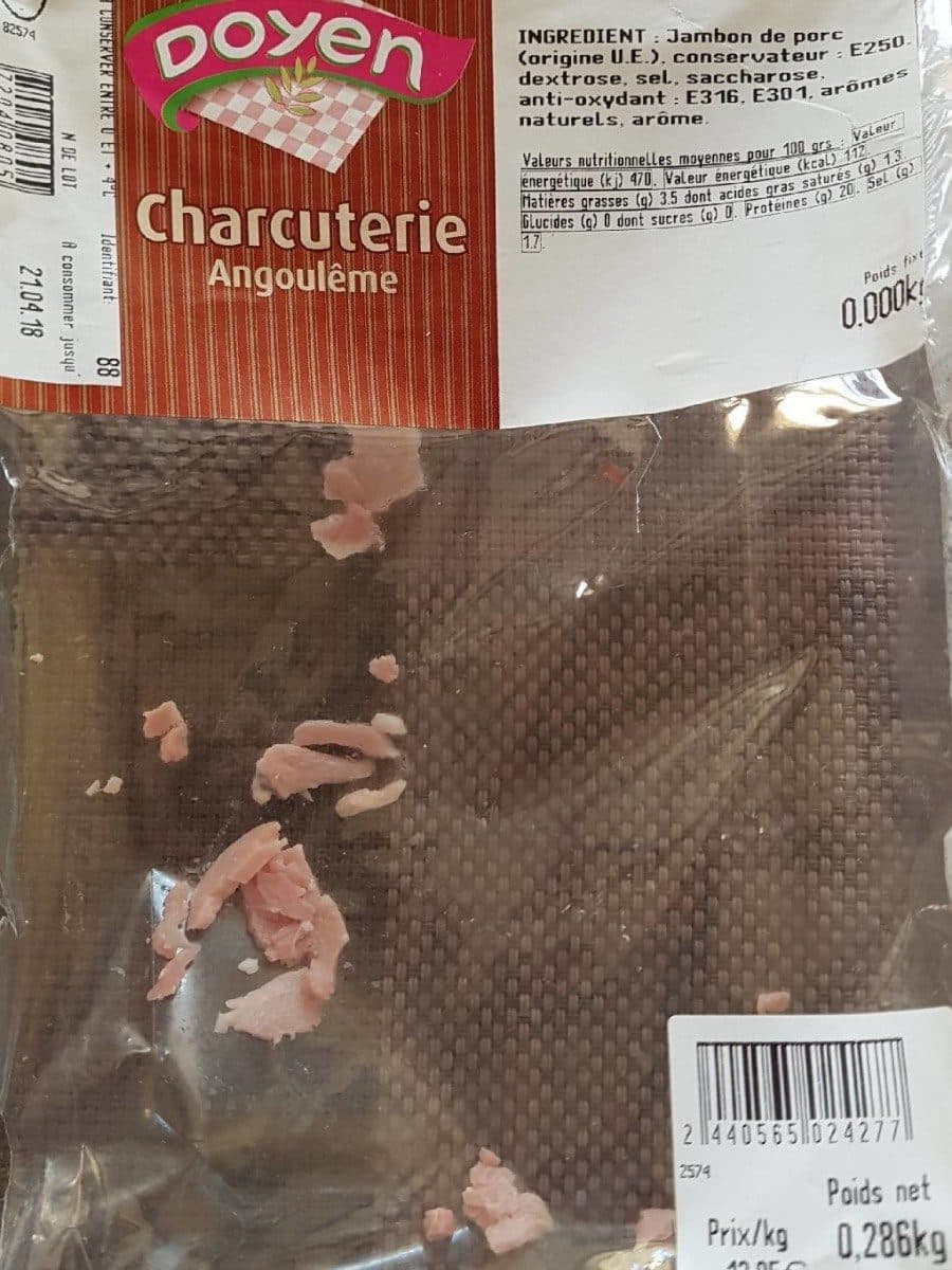 Open Food Facts Chutes de jambon supérieur A/C packshot