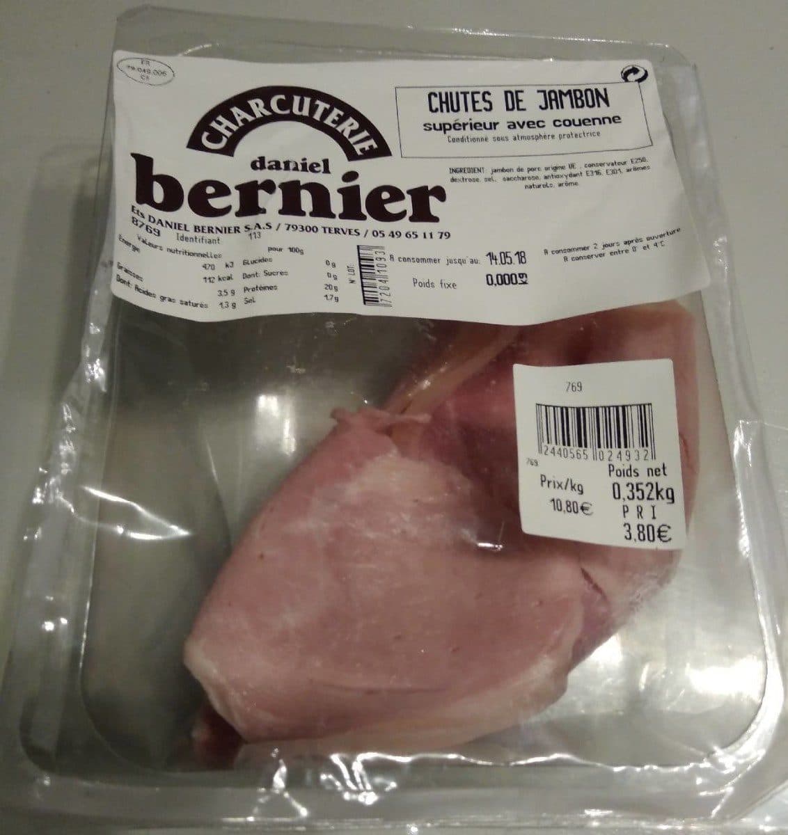Open Food Facts Chutes de jambon packshot