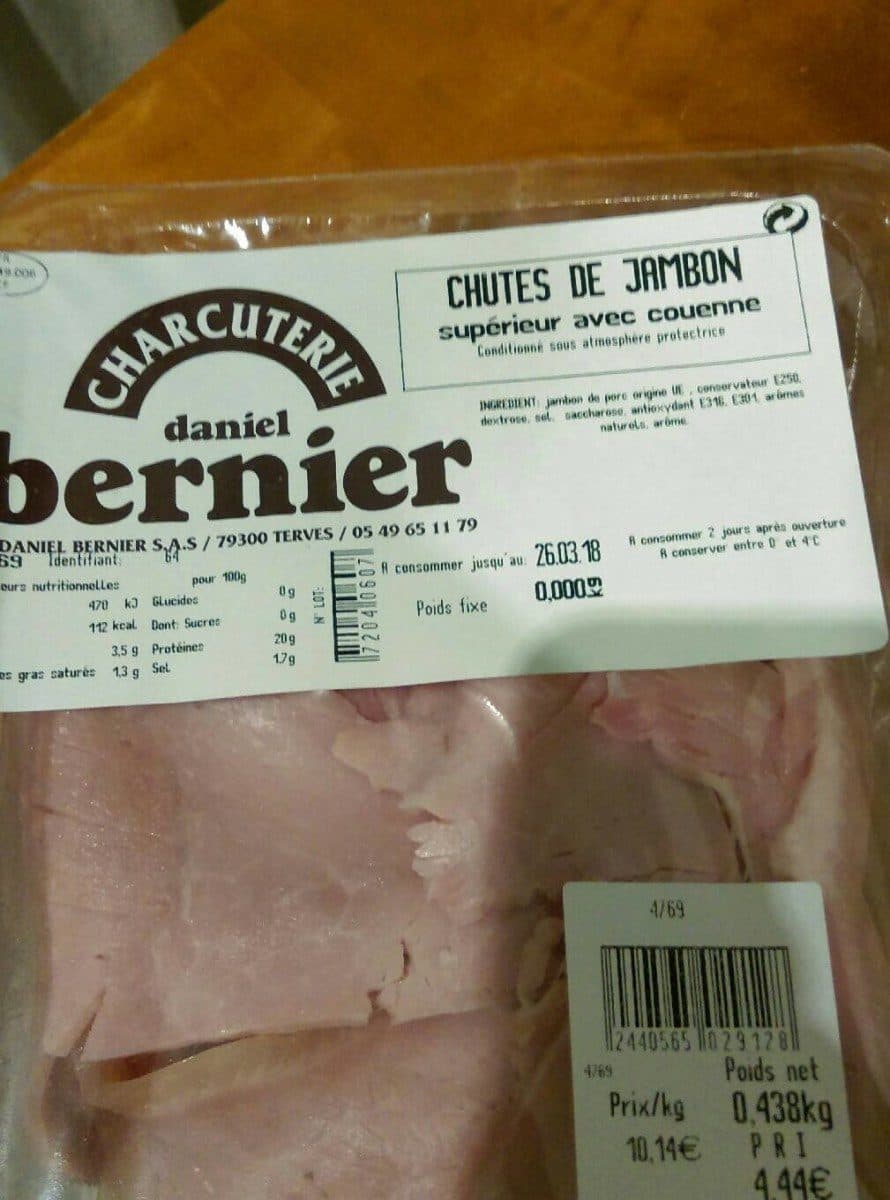 Open Food Facts Chutes de jambon packshot