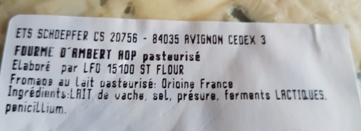 Open Food Facts Fourme d ambert packshot