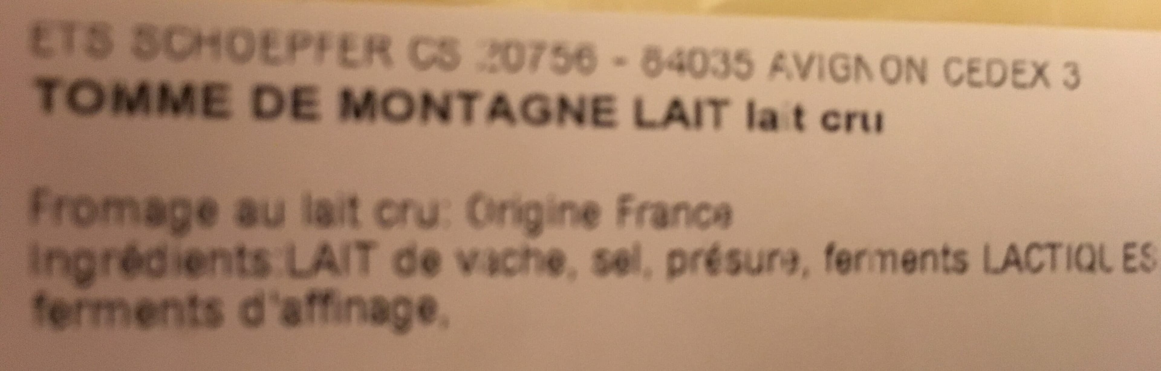 ETS Schoepfer Cs Tomme de Montagne packshot