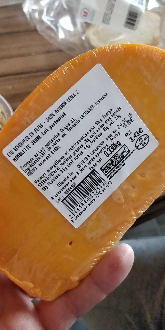 Schoepfer Mimolette jeune packshot