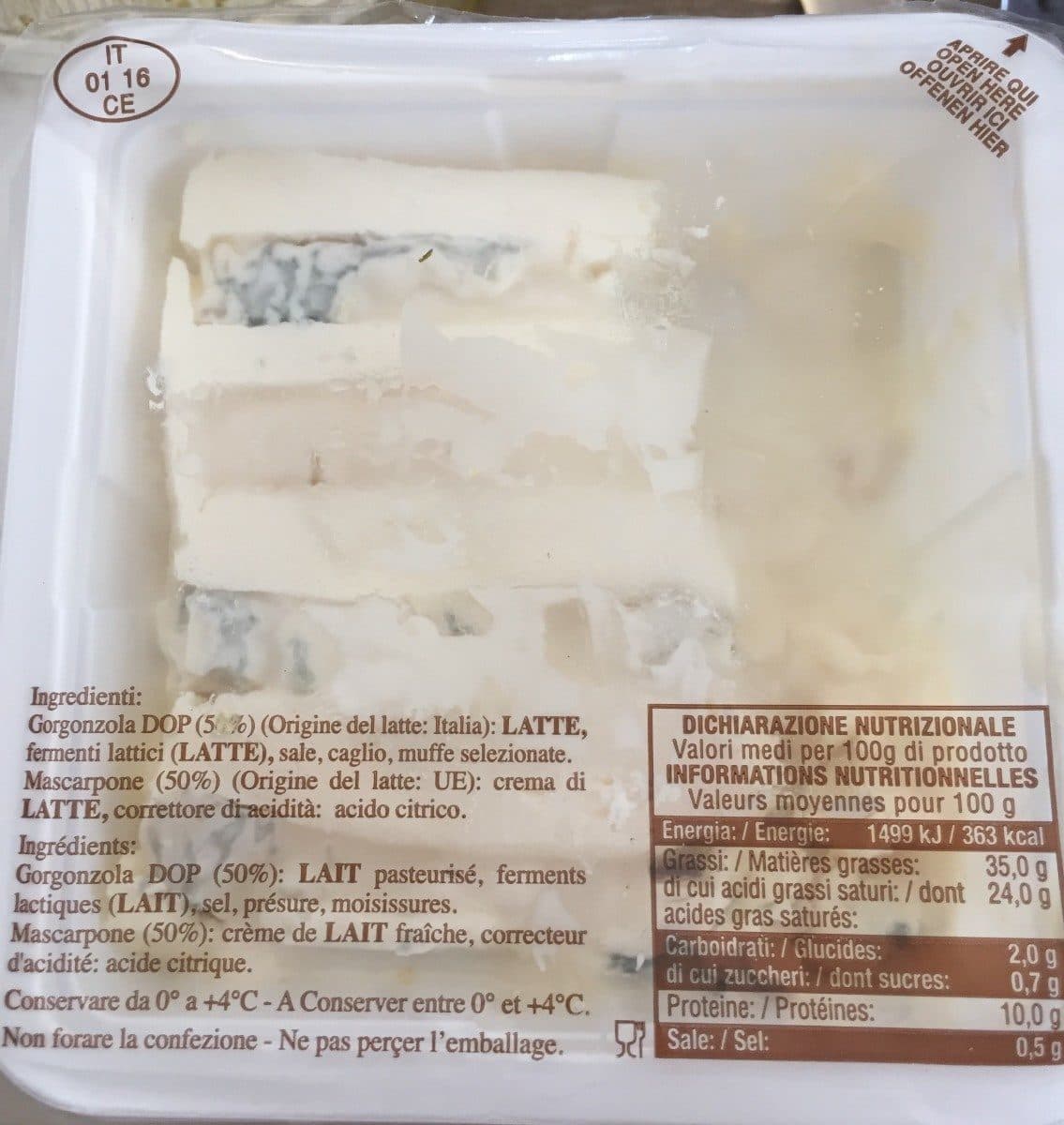 Open Food Facts Mascarpone packshot