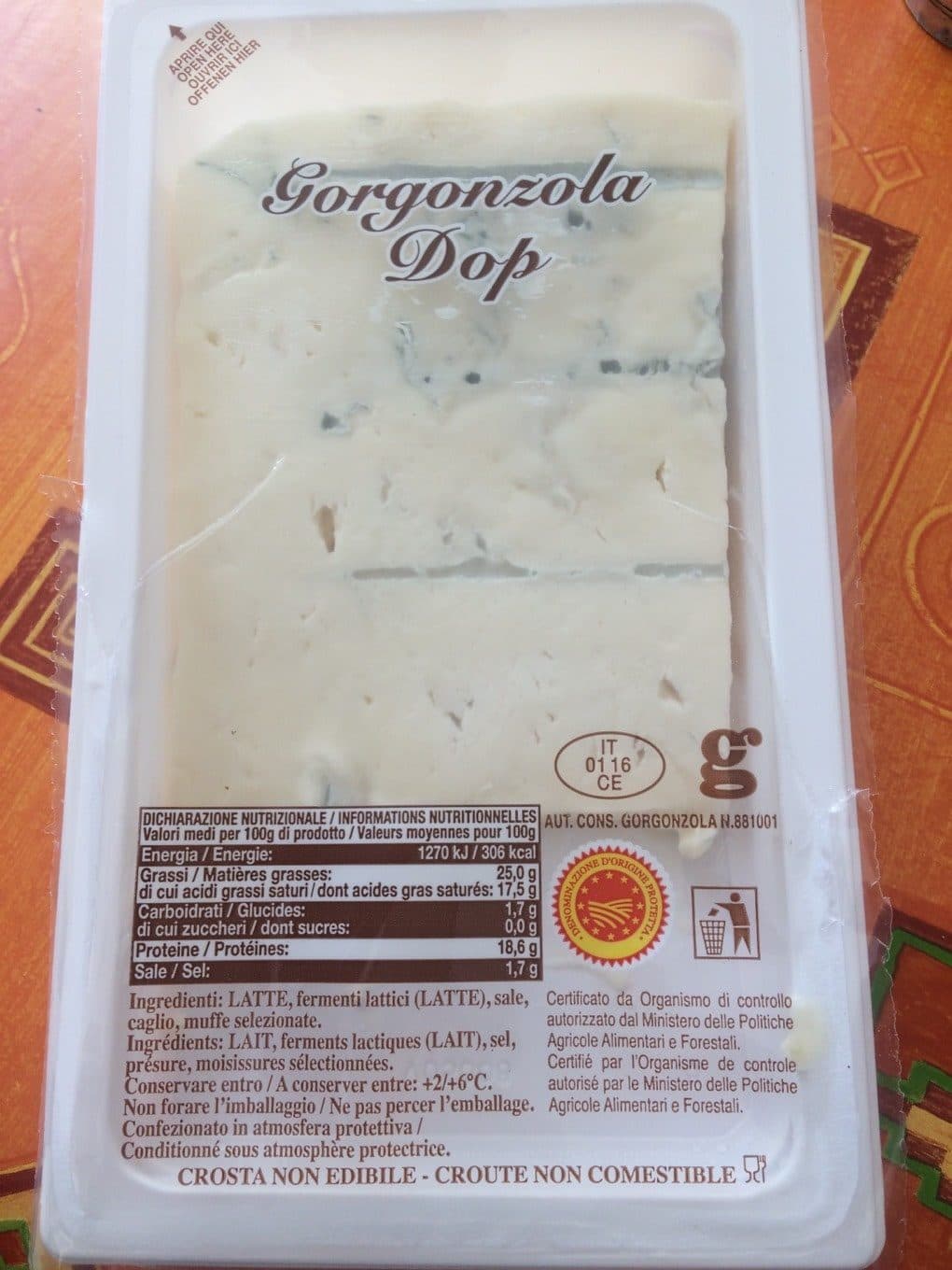 Dop Gorgonzola packshot