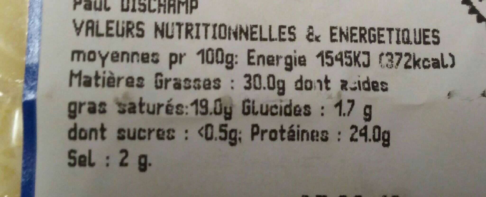 Open Food Facts Salers au lait cru packshot