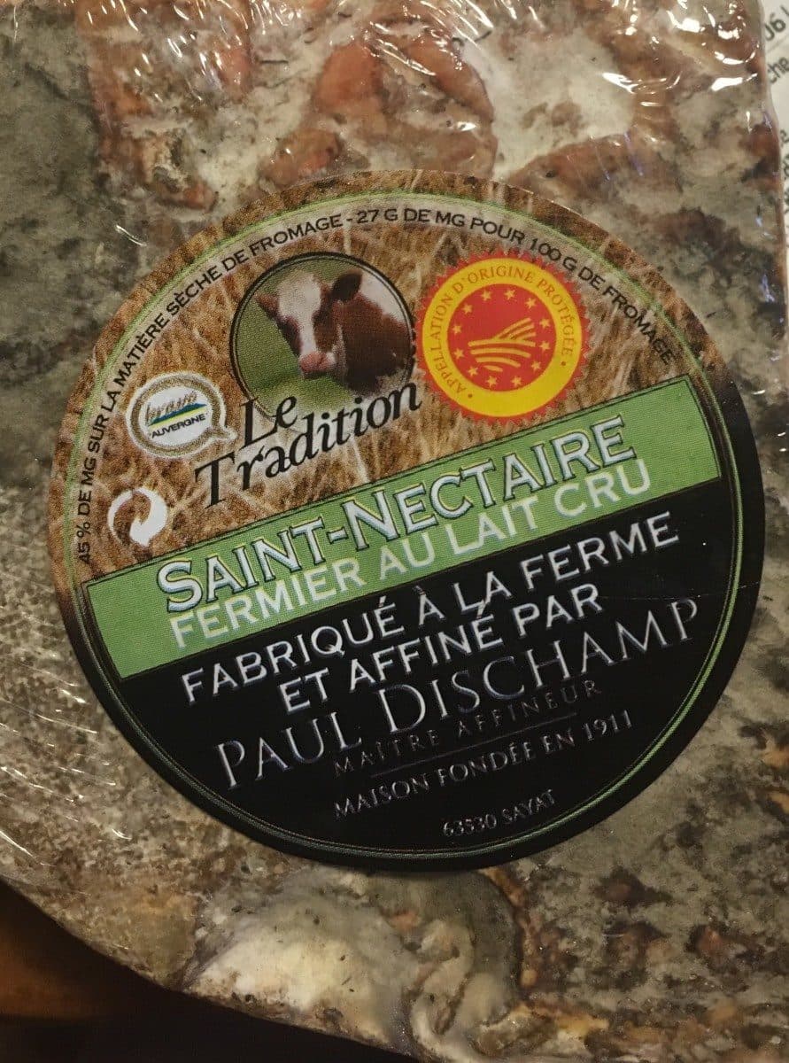 Open Food Facts Saint nectaire fermier au lait cru packshot