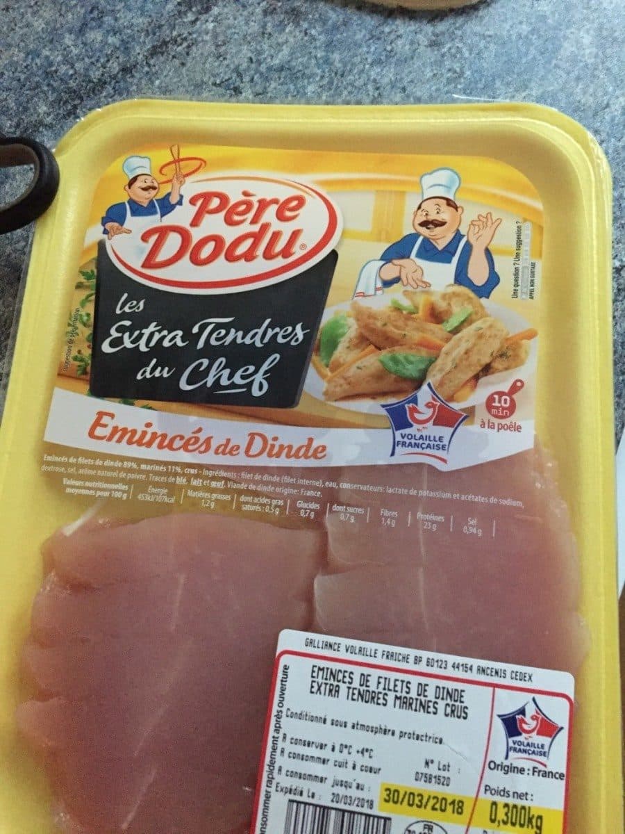 Open Food Facts Eminces de filet de dinde packshot