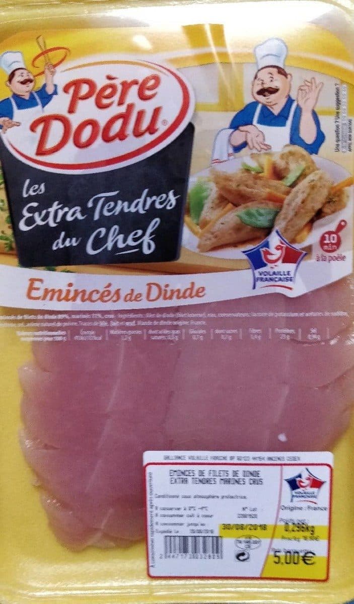 Open Food Facts Émincés de dindes packshot
