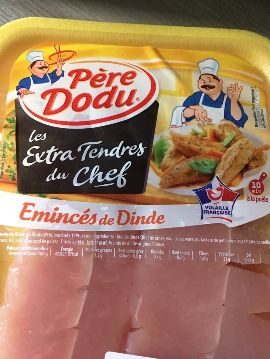 Père Dodu Emincés de dinde packshot