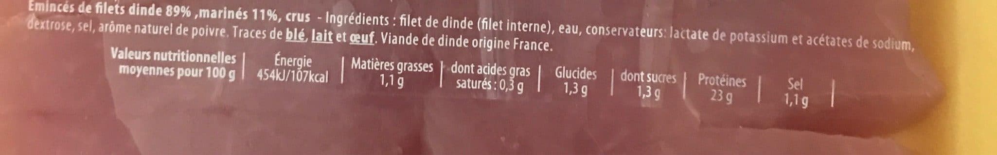 Pere Dodu Émincés de dinde packshot