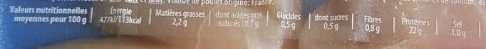 Open Food Facts Émincés de poulet packshot