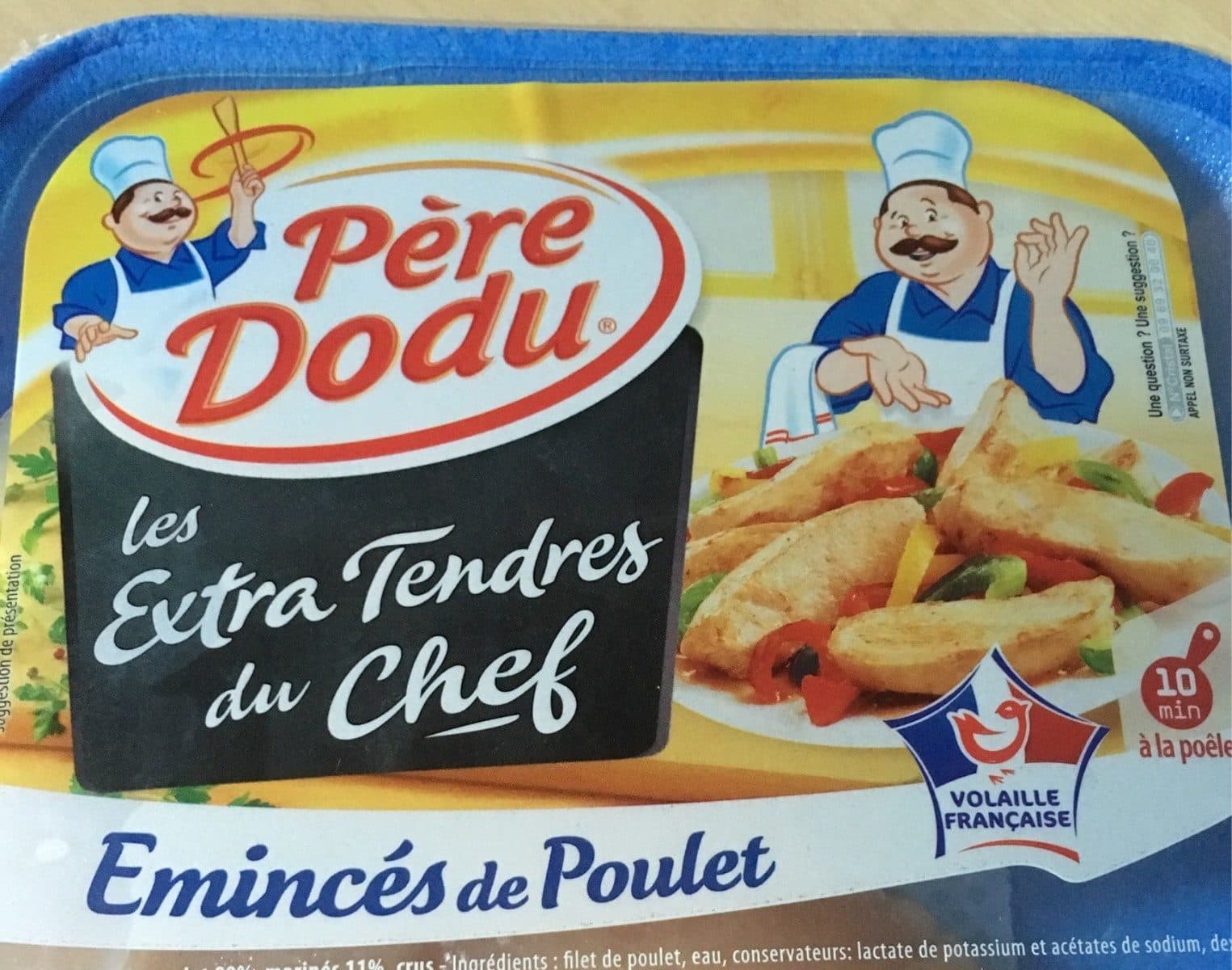 Open Food Facts Emincés de poulet packshot
