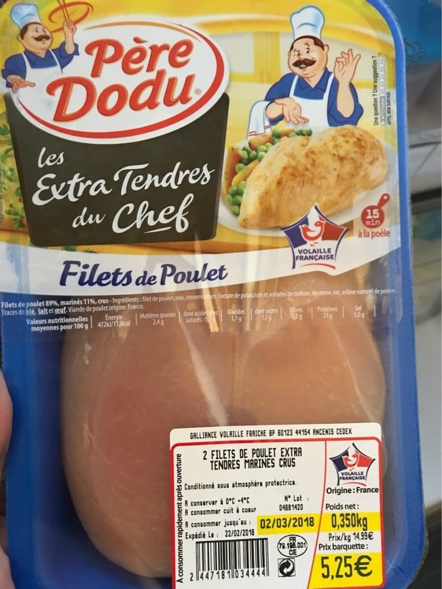 Père Dodu Filets de poulet packshot