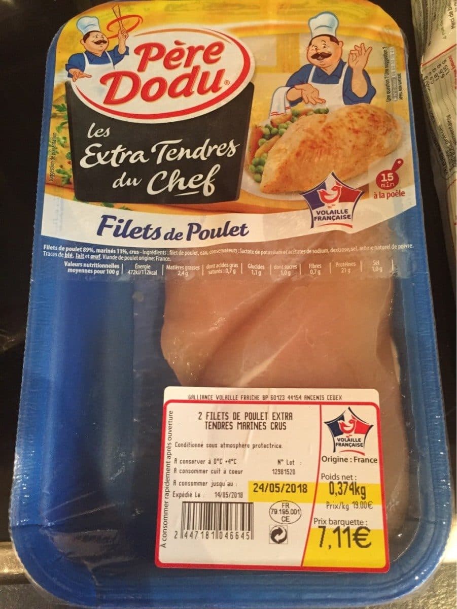 Père Dodu Filets de poulet packshot