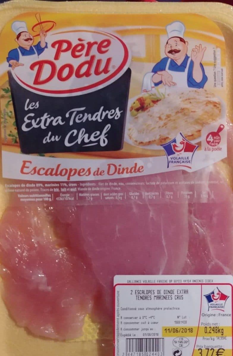 Open Food Facts Escalopes de dindes packshot