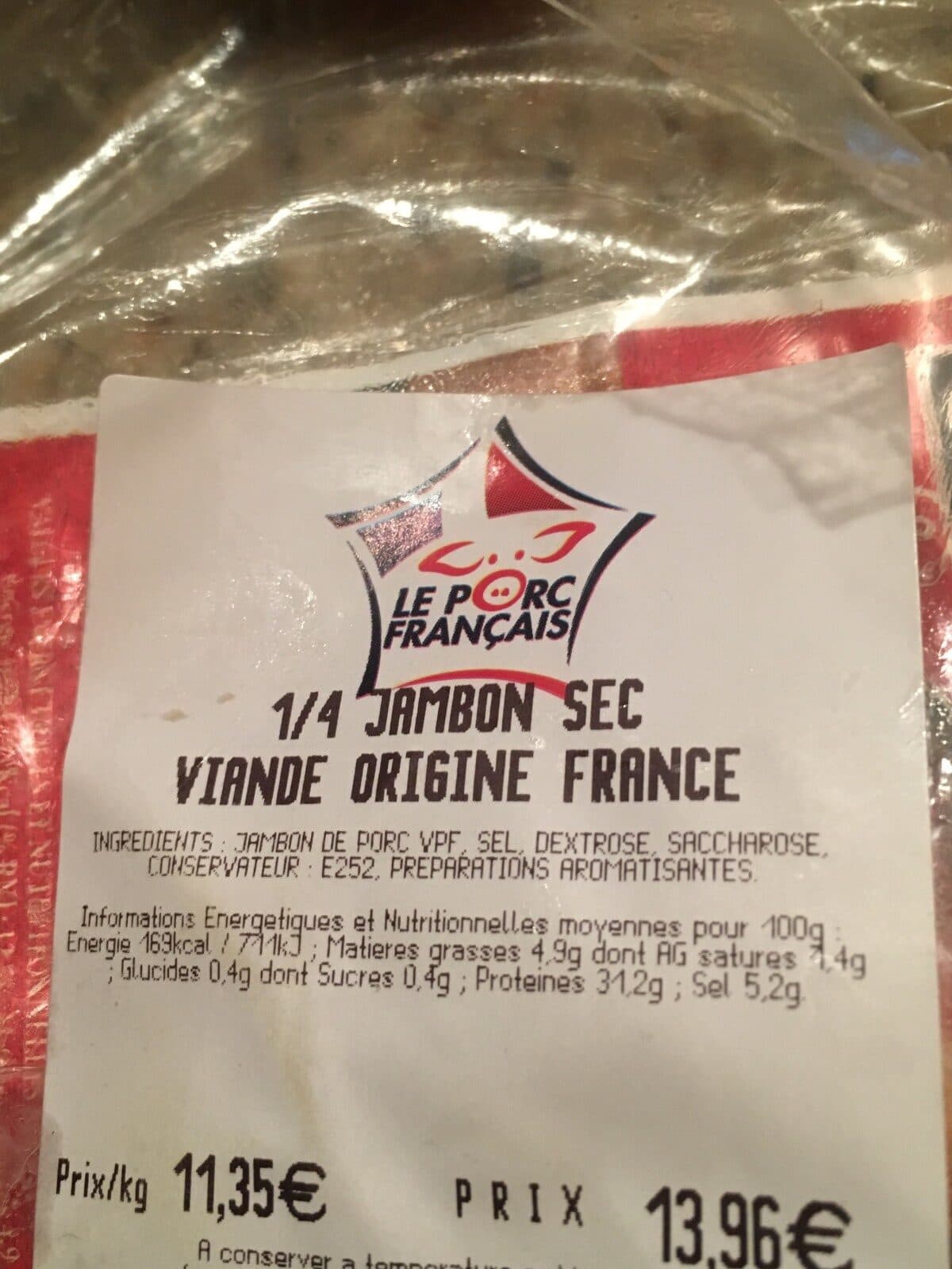 Open Food Facts Jambon Sec packshot