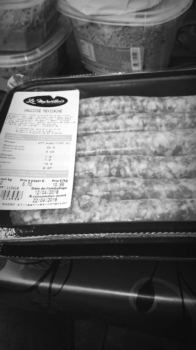 Open Food Facts Saucisse mexicaine packshot