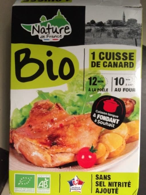 Nature De France Cuisse De Canard Bio packshot