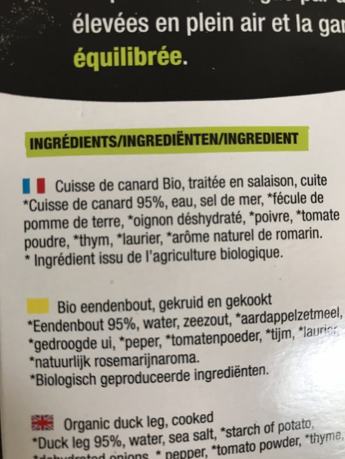 Nature de France Cuisse de canard packshot