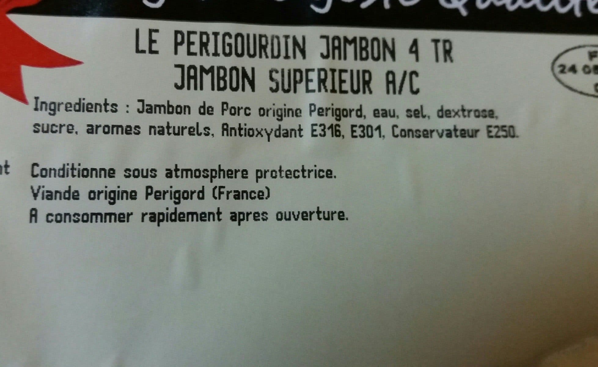 Open Food Facts Jambon le pergourdin packshot