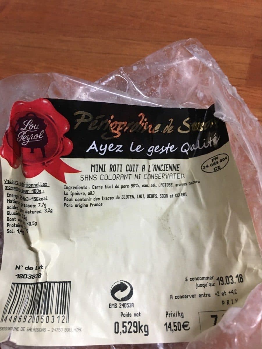 Open Food Facts Roti porc packshot