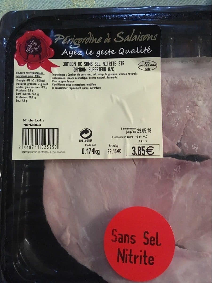 Open Food Facts Jambon superieur A/C packshot
